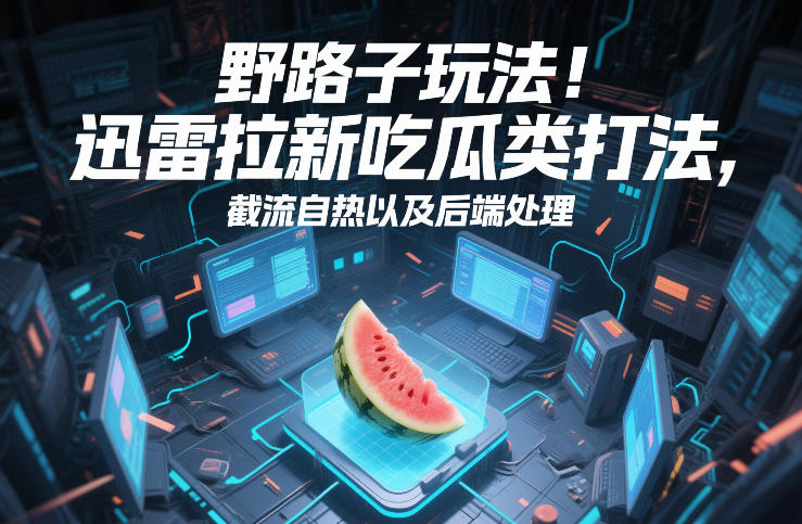 野路子玩法!迅雷拉新吃瓜类打法,截流自热以及后端处理 野路子玩法!迅雷拉新吃瓜类打法,截流自热以及后端处理