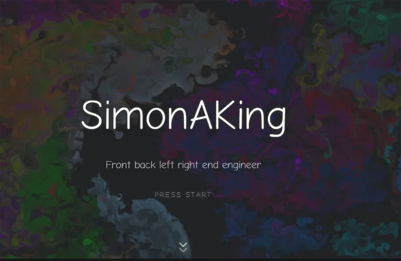 HTML炫酷特效个人主页网站模板