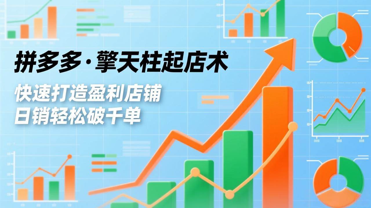 (17149期)拼多多·擎天柱起店术,爆流布局、利润起飞、不断流,快速打造盈利店铺,日销轻松破千单 (17149期)拼多多·擎天柱起店术,爆流布局、利润起飞、不断流,快速打造盈利店铺,日销轻松破千单