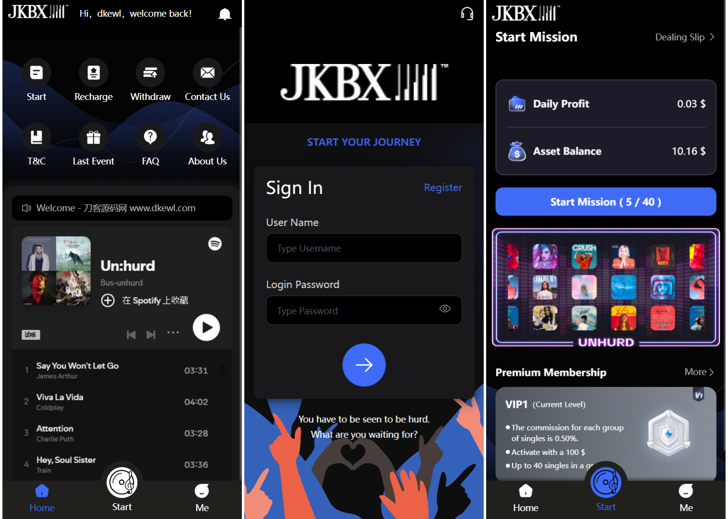 JKBX海外音乐抢单系统源码 Thinkphp框架 附教程-站源网