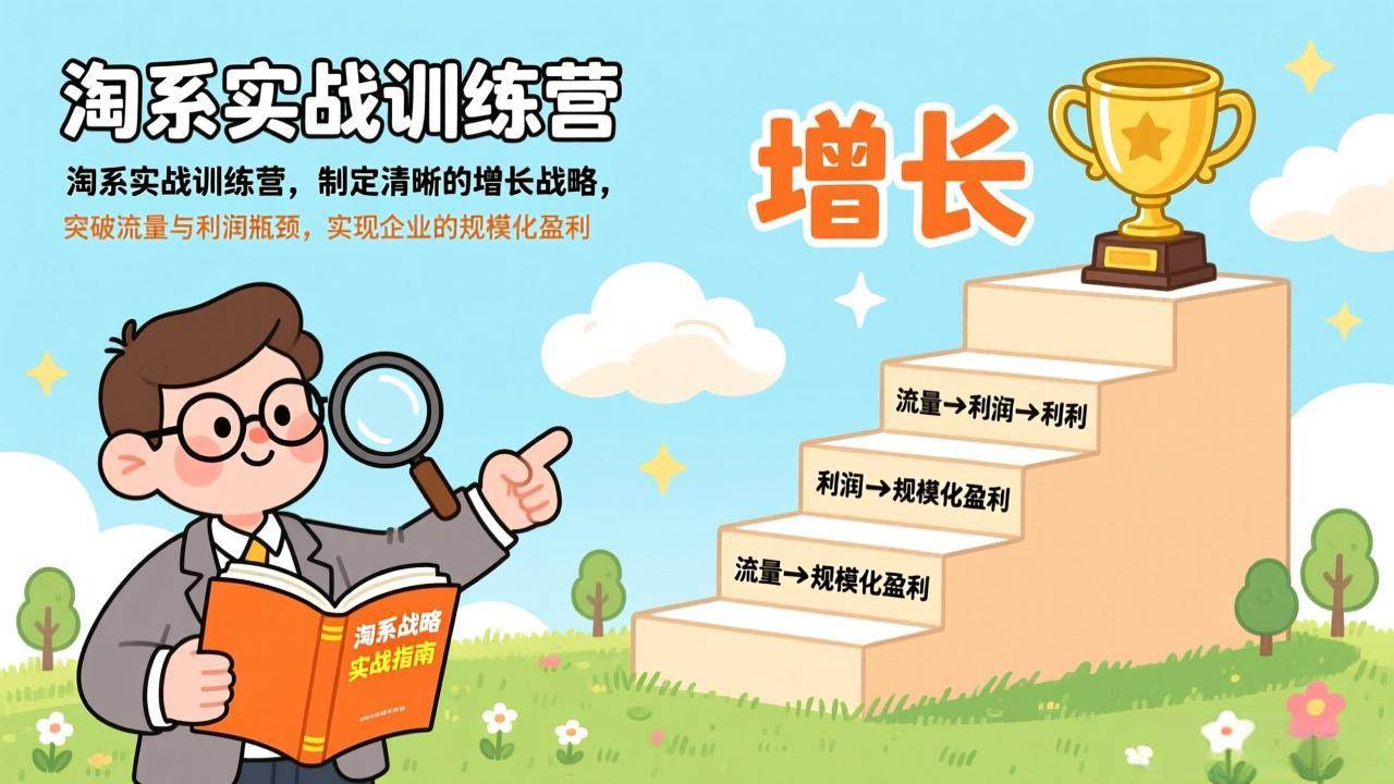 (17278期)淘系实战训练营,制定清晰的增长战略,突破流量与利润瓶颈,实现企业的规模化盈利 (17278期)淘系实战训练营,制定清晰的增长战略,突破流量与利润瓶颈,实现企业的规模化盈利