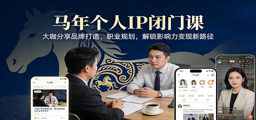 马年个人IP闭门课，大咖分享品牌打造、职业规划，解锁影响力变现新路径