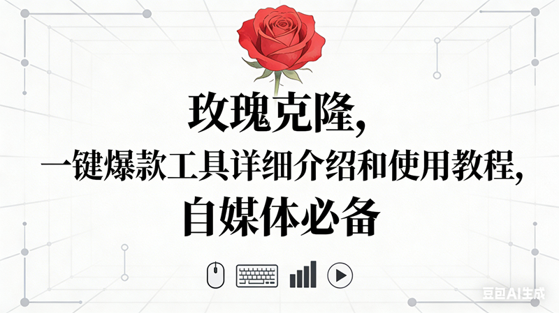 （16811期）玫瑰克隆神器，自媒体必备，一键爆款工具详细介绍和使用教程-站源网