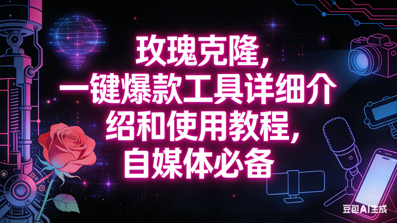 （16811期）玫瑰克隆工具，自媒体必备神器，一键爆款，详细介绍和使用教程-站源网