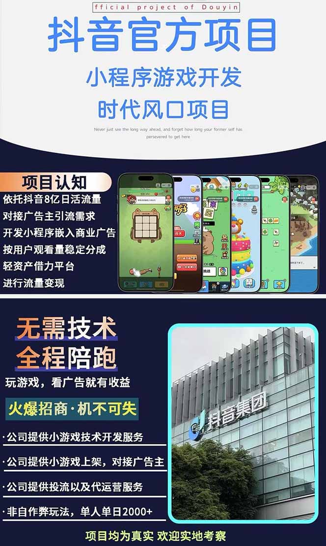 图片[1]-2025最热抖音官方项目 Ai时代风口项目小程序游戏开发 实测单个游戏日收…-站源网