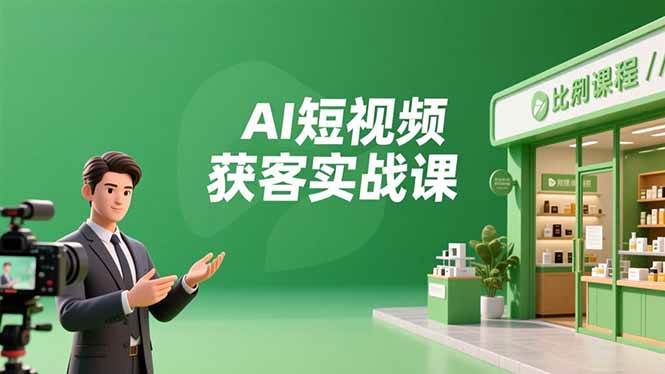 （16747期）AI短视频获客实战课，数字人创作、实体行业应用、精准引流，30天获取客源月入6万+-站源网