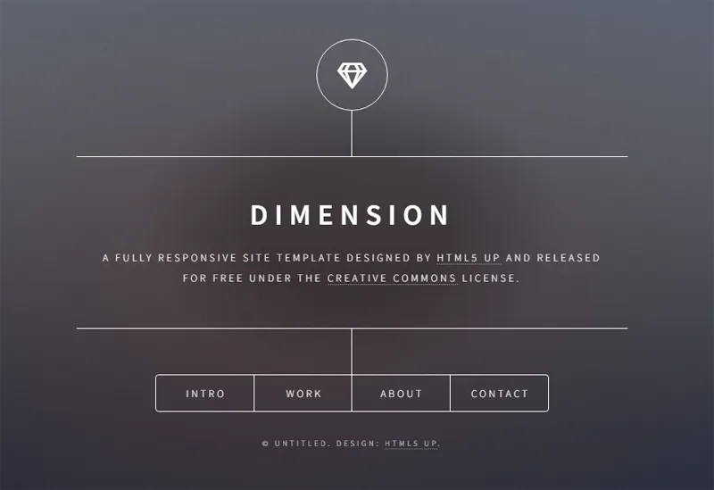 HTML纯静态深灰色英文个人主页网站源码 HTML纯静态深灰色英文个人主页网站源码