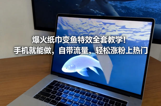 爆火纸巾变鱼特效全套教学!手机就能做,自带流量,轻松涨粉上热门 爆火纸巾变鱼特效全套教学!手机就能做,自带流量,轻松涨粉上热门