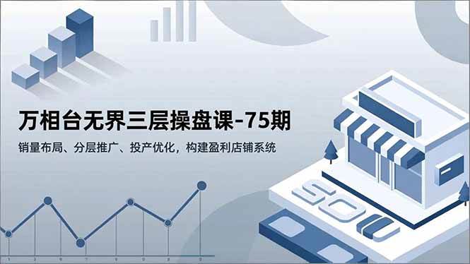 （16769期）万相台无界三层操盘课-75期，销量布局、分层推广、投产优化，构建盈利店铺系统-站源网